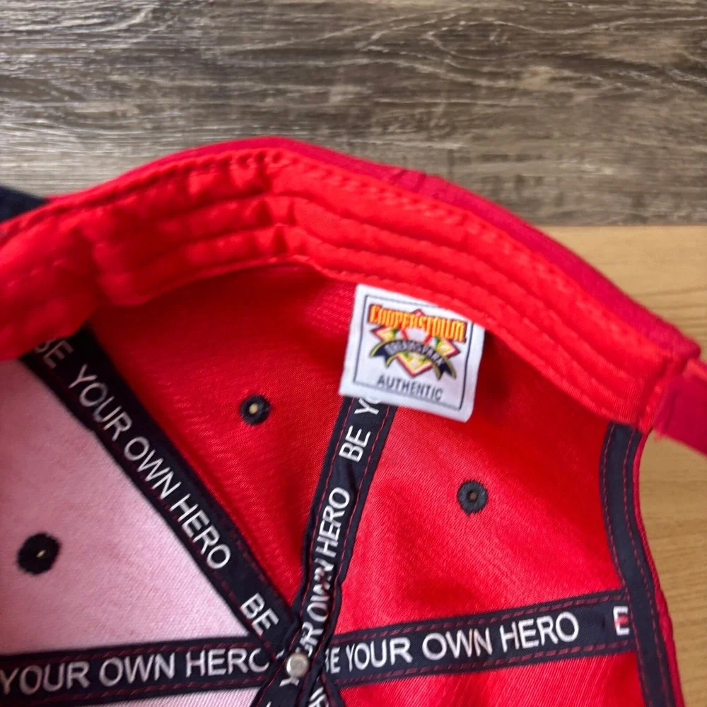Cooperstown‎ Hat Cap Strap Back Red Logo Baseball Dreams Park Adjustable